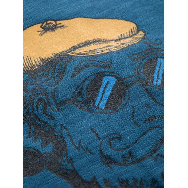 FRENCH MOUNTAINEER-DARK BLUE-M pánské tričko tmavě modré