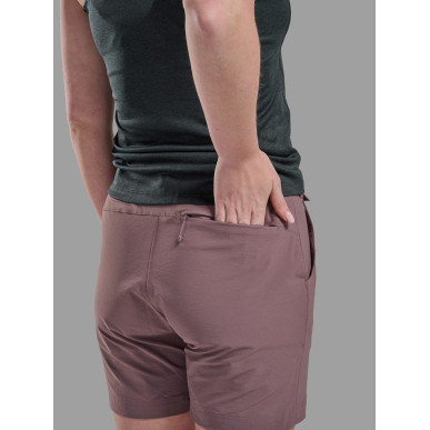 FEM TERRA STRETCH LITE SHORTS-MOONSCAPE-UK10/S dámské kraťasy šedofialové