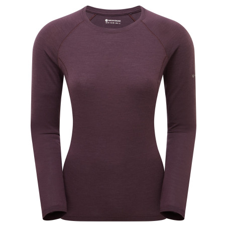 FEM MALLI LONG SLEEVE T SHIRT-MULBERRY-UK8/XS dámské triko hnědofialové