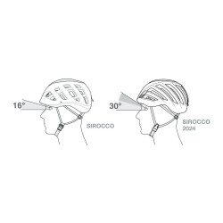 SIROCCO ML BLACK horol. přilba černooranžová