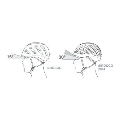 SIROCCO ML BLACK horol. přilba černooranžová