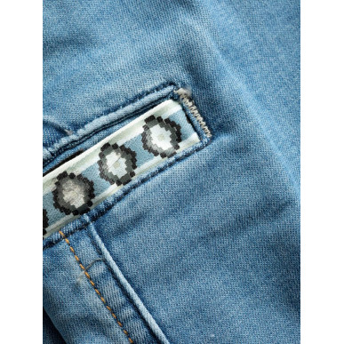 SANDRA 3.0-DENIM LIGHT BLUE-32 dámské kraťasy světle modré denim