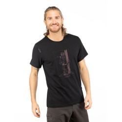 HOMO MONS SPORTIVUS-BLACK-XL pánské tričko černé