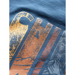 CHILLAZ TIME TO CHILL-DARK BLUE-XL pánské tričko tmavě modré