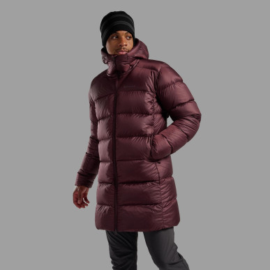 POLARON XT HOODIE-DARK GARNET-S pánská bunda hnědofialová