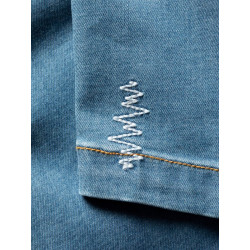 SANDRA 3.0-DENIM LIGHT BLUE-42 dámské kraťasy světle modré denim