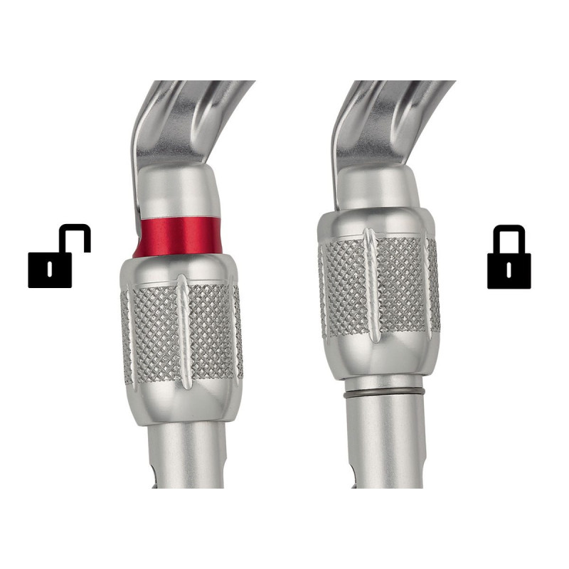 OK SCREW LOCK karabina ovál se šroubovací poj.