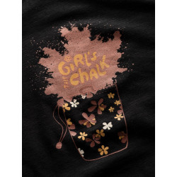 GANDIA GIRLS TALK CHALK-BLACK-40 dámské tričko černé