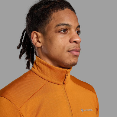 PROTIUM PULL ON-AMBER-L pánská mikina oranžová