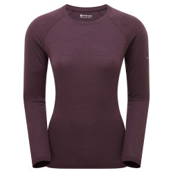 FEM MALLI LONG SLEEVE T SHIRT-MULBERRY-UK16/XL dámské triko hnědofialové