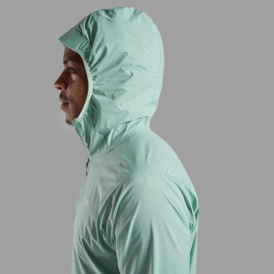 FEATHERLITE HOODIE-SEA MIST-XXL pánská bunda mentolová