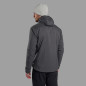 SIROCCO HOODIE-MIDNIGHT GREY-S pánská bunda tmavě šedá