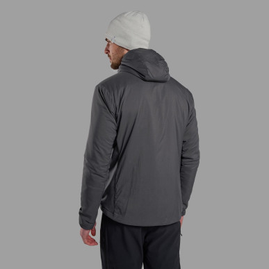 SIROCCO HOODIE-MIDNIGHT GREY-S pánská bunda tmavě šedá