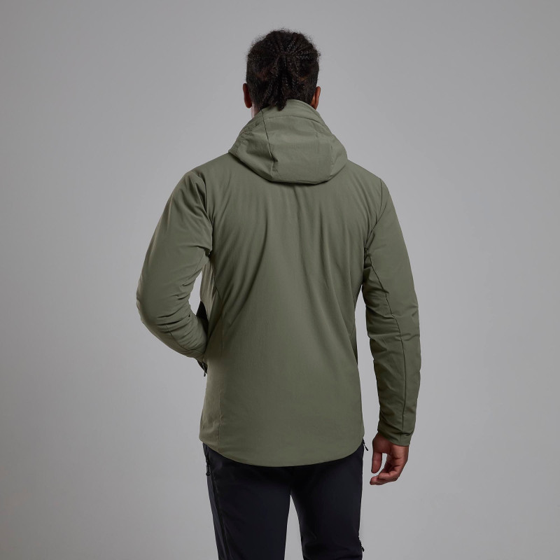 KHAMSIN HOODIE-CAPER-XL pánská bunda olivová