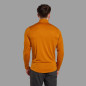 DART ZIP NECK-AMBER-XXL pánské triko dlouhý ruk. oranžové