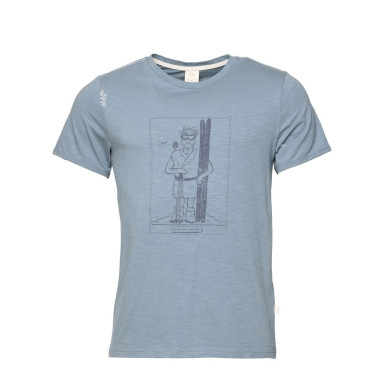 HOMO MONS SPORTIVUS-GREYBLUE-XL pánské tričko šedomodré