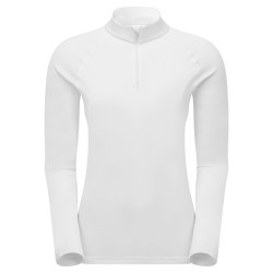 FEM DART ZIP NECK-POWDER-UK14/L dámské triko dlouhý ruk. bílé