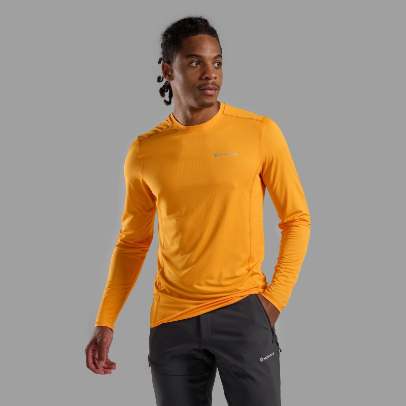 DART LITE LONG SLEEVE T-SHIRT-NAGAMI ORANGE-S pánské triko dlouhý ruk. oranžové DART LITE LONG SLEEVE T-SHIRT-NAGAMI ORANGE-S pánské triko dlouhý ruk. oranžové