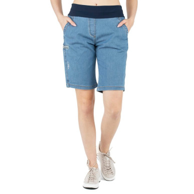 SANDRA 3.0-DENIM LIGHT BLUE-42 dámské kraťasy světle modré denim