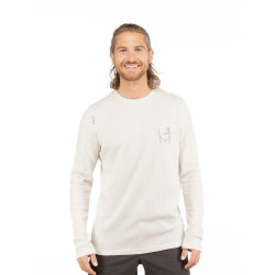 CUENCA-SAND-XXS pánské tričko s dlouhým rukávem pískové