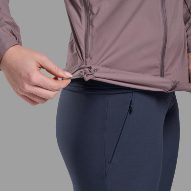 FEM FEATHERLITE HOODIE-MOONSCAPE-UK18/XXL dámská bunda šedofialová