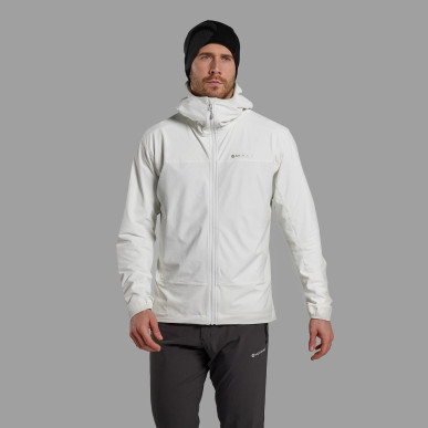 TENACITY HOODIE-POWDER-M pánská bunda bílá