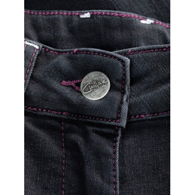 WORKING 2.0-DENIM BLACK-42 dámské kalhoty černé denim