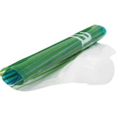 SOFTBOTTLE 1,0L Waves Closure láhev průhledná modré vlny