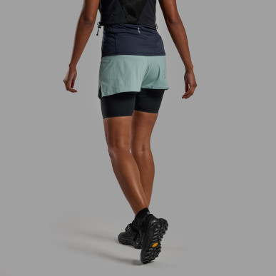 FEM JETSTREAM 4" SHORTS-SEA MIST-UK16/XL dámské kraťasy mentolové