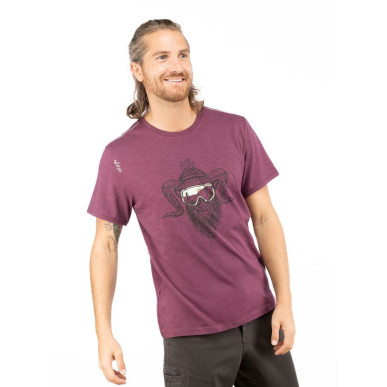 ROCK HERO WINTER-DARK BORDEAUX-S pánské tričko tmavě vínové