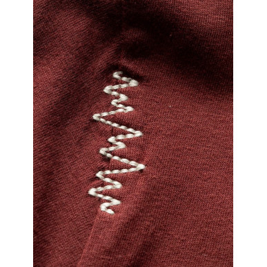 VAN LIFE-DARK RED-M pánské tričko tmavě červené