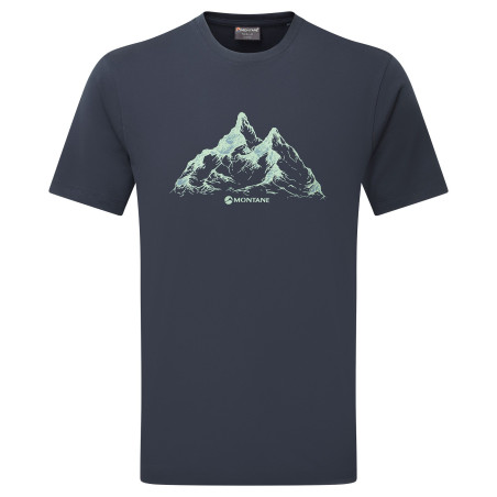 DUAL MOUNTAIN T-SHIRT-ECLIPSE BLUE-M pánské tričko modré