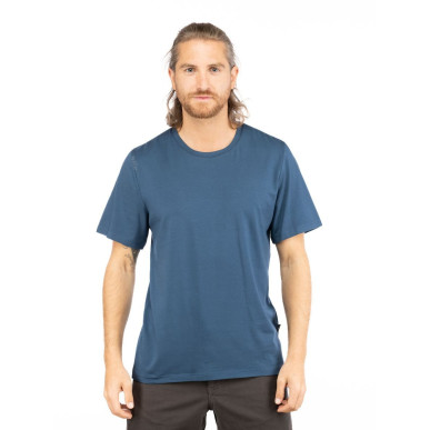 MOUNTAIN LOGO-DARK BLUE-XL pánské tričko tmavě modré