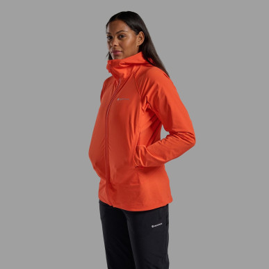 FEM TENACITY HOODIE-TIGERLILY-UK10/S dámská bunda oranžová