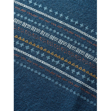 DALMATIEN ORNAMENT-DARK BLUE-38 dámské tričko s dlouhým rukávem tmavě modré