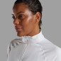 FEM DART ZIP NECK-POWDER-UK8/XS dámské triko dlouhý ruk. bílé