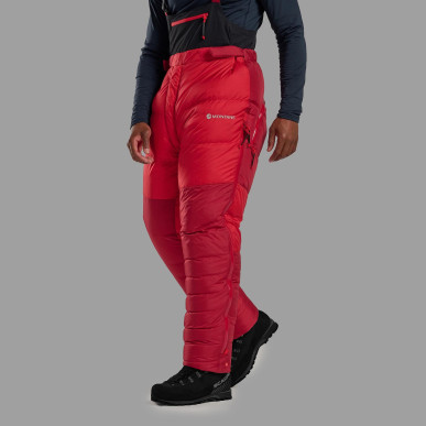 APEX 8000 DOWN SALOPETTES-ADRENALINE RED-M unisex kalhoty červené
