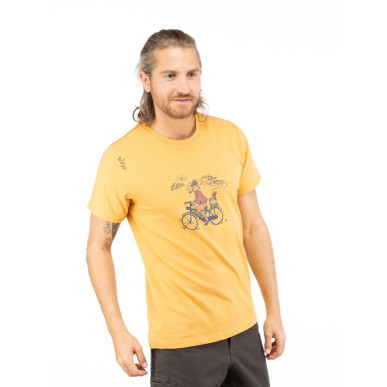 TYROLEAN TRIP-OCHRE-S pánské tričko okrové