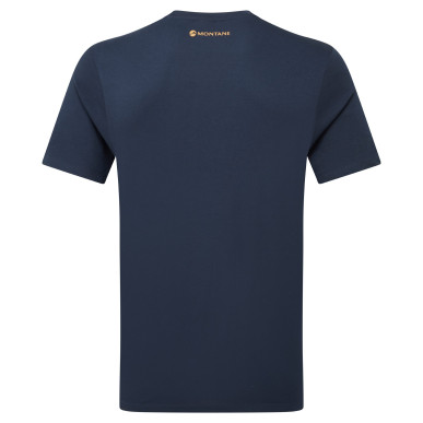 ABSTRACT MOUNTAIN T-SHIRT-ECLIPSE BLUE-L pánské triko modré