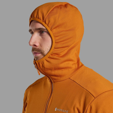 PROTIUM HOODIE-AMBER-XL pánská mikina oranžová