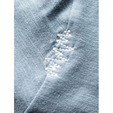 OUT IN NATURE-GREYBLUE-XXL pánské tričko šedomodré