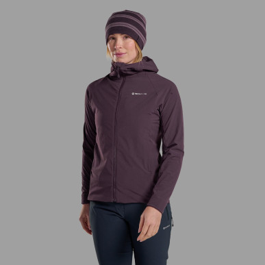 FEM KHAMSIN HOODIE-MULBERRY-UK12/M dámská bunda hnědofialová