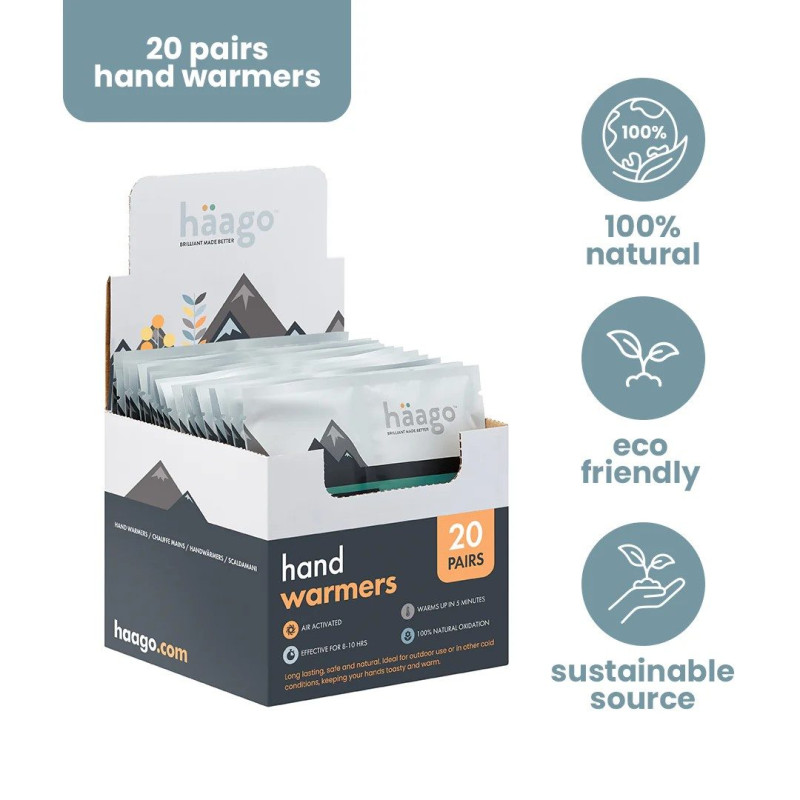 HAND WARMERS ohřevné sáčky na ruce box HAND WARMERS ohřevné sáčky na ruce box