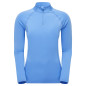 FEM DART XT ZIP NECK-CORNFLOWER-UK10/S dámské triko dlouhý ruk. modré