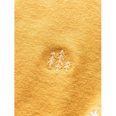 KALNIK FOREST AND FLOWERS-OCHRE-36 dámské tričko s dlouhým rukávem okrové