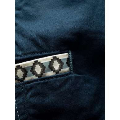 SANDRA 3.0-DARK BLUE-36 dámské kalhoty tmavě modré