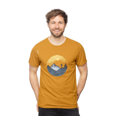 TIME OUTDOORS-CURRY-S pánské tričko kari