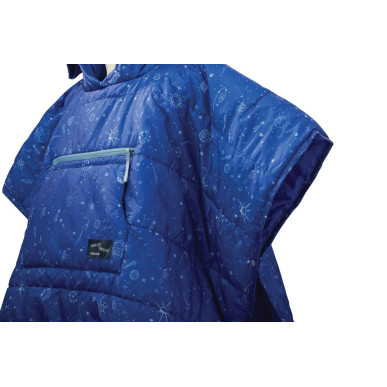 KIDS HONCHO PONCHO Space Print dětské eraLoftové pončo modré vesmír