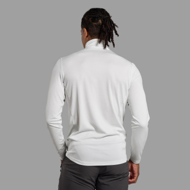 DART ZIP NECK-POWDER-XXXL pánské triko dlouhý ruk. bílé