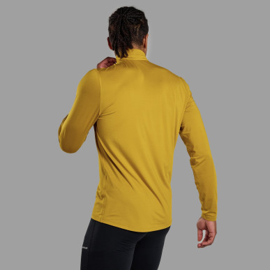 DART XT ZIP NECK-GINKGO GOLD-L pánské triko dlouhý ruk. žluté